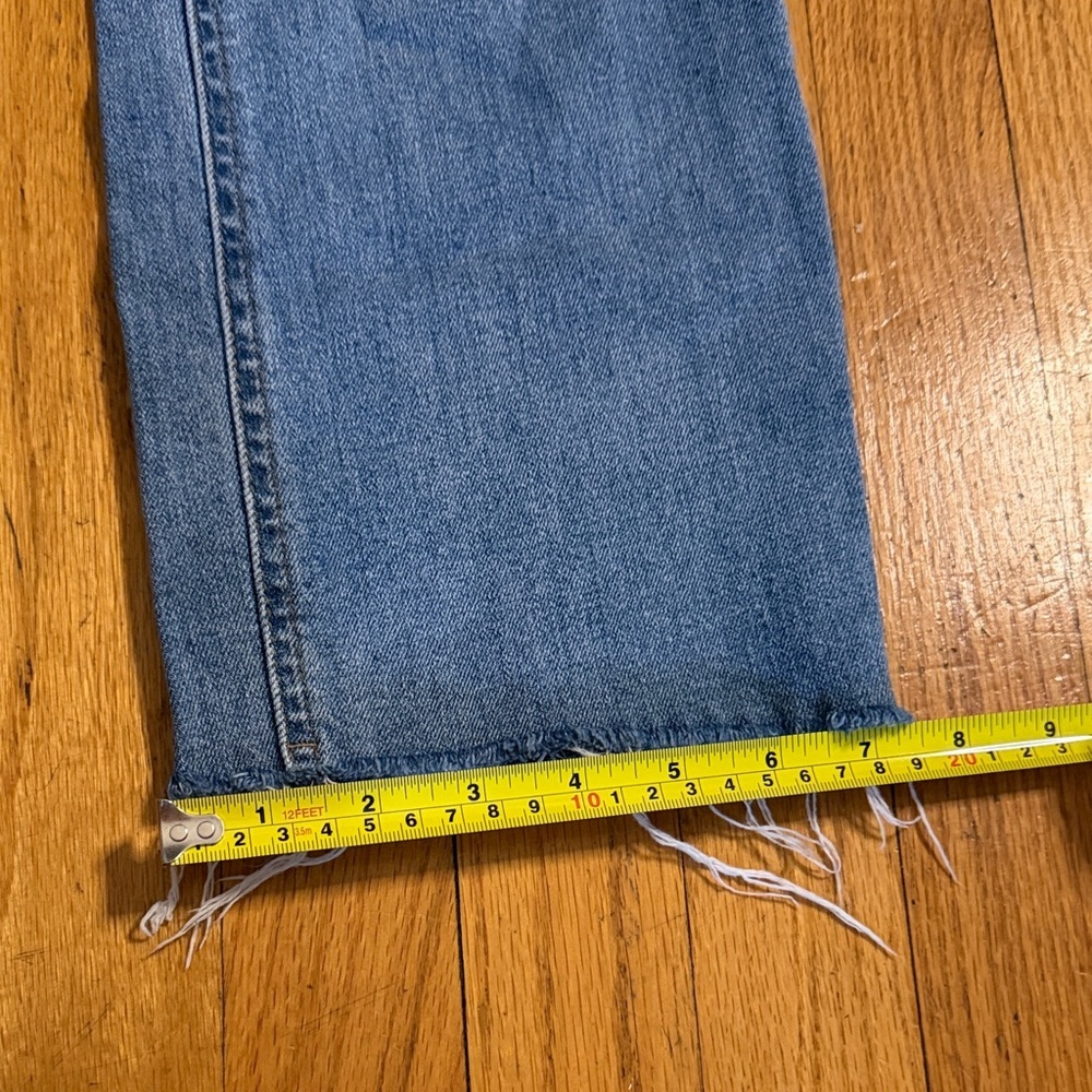 Harper High Rise Distressed Blue Jeans - Picture 9 of 12